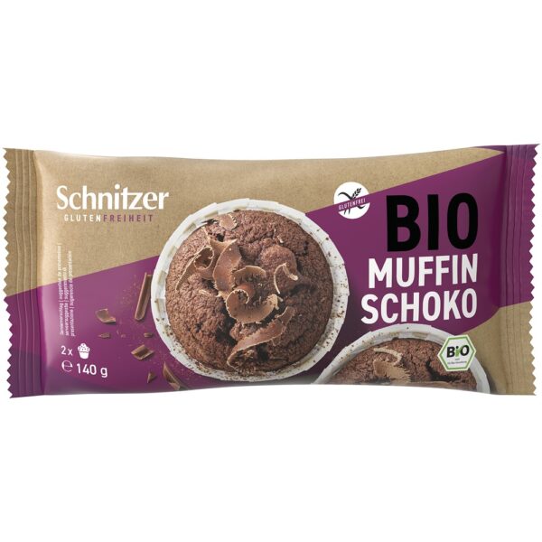 Briose bio cu ciocolata 2 bucati fara gluten