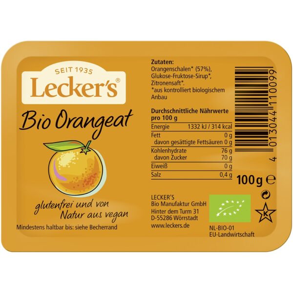 Coaja bio de portocala confiata vegan si fara gluten