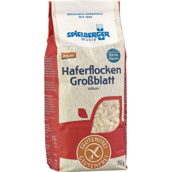 Fulgi mari de ovaz bio integrali fara gluten Demeter