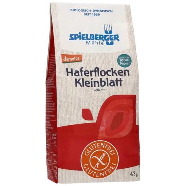 Fulgi mici de ovaz bio integrali fara gluten Demeter
