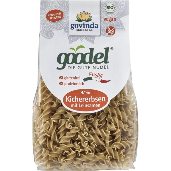 Fusilli bio din naut cu in fara gluten