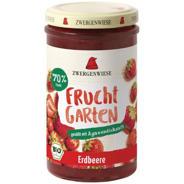 Gem de capsuni FARA ZAHAR bio indulcit cu nectar de agave