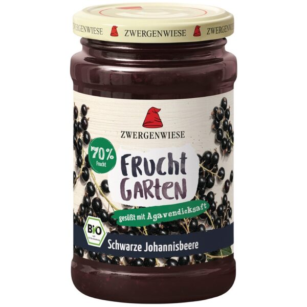 Gem de coacaze negre FARA ZAHAR indulcit cu nectar de agave