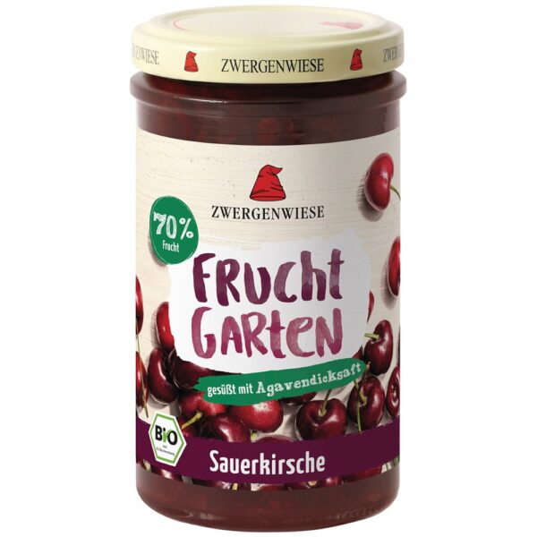 Gem FARA ZAHAR de visine BIO indulcit cu nectar de agave