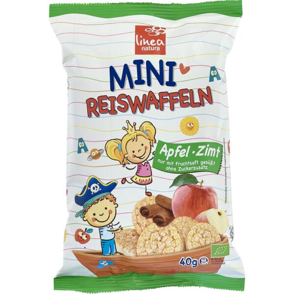 Mini rondele din orez cu mar si scortisora pentru copii fara gluten