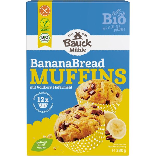 Mix bio pentru muffins Banana Bred fara gluten