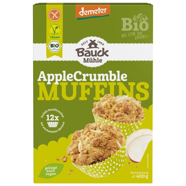 Mix pentru muffins bio cu mere fara gluten