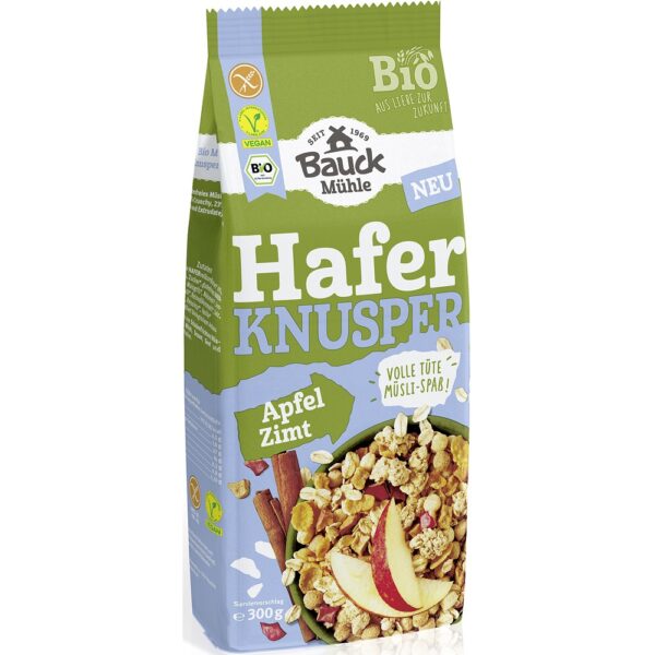 Musli bio crocant cu ovaz mere si scortisoara fara gluten