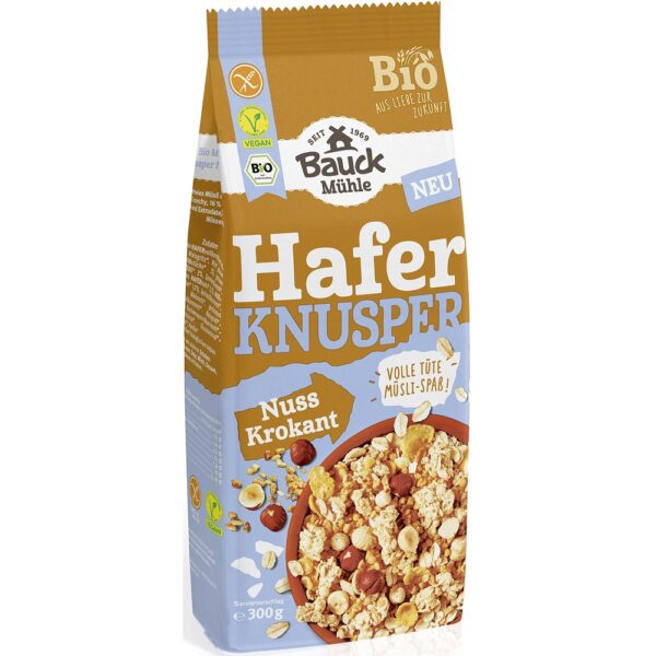 Musli bio crocant cu ovaz si nuci fara gluten