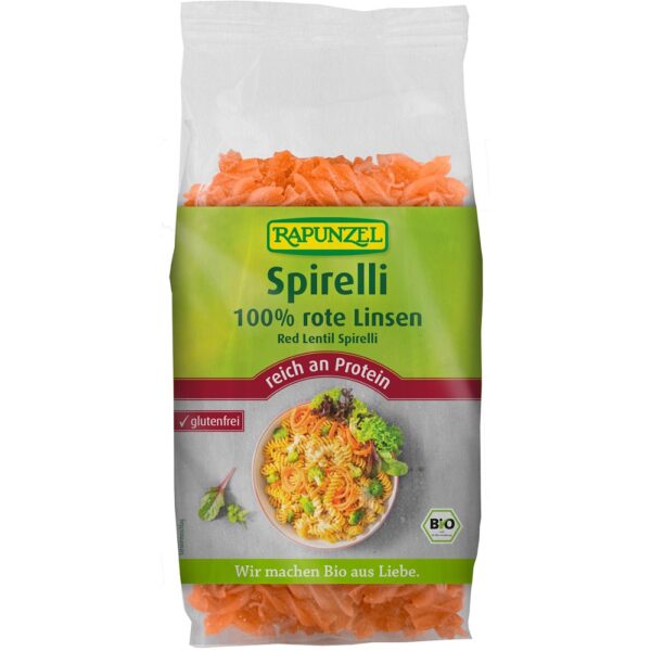 Spirelli din linte rosie fara gluten