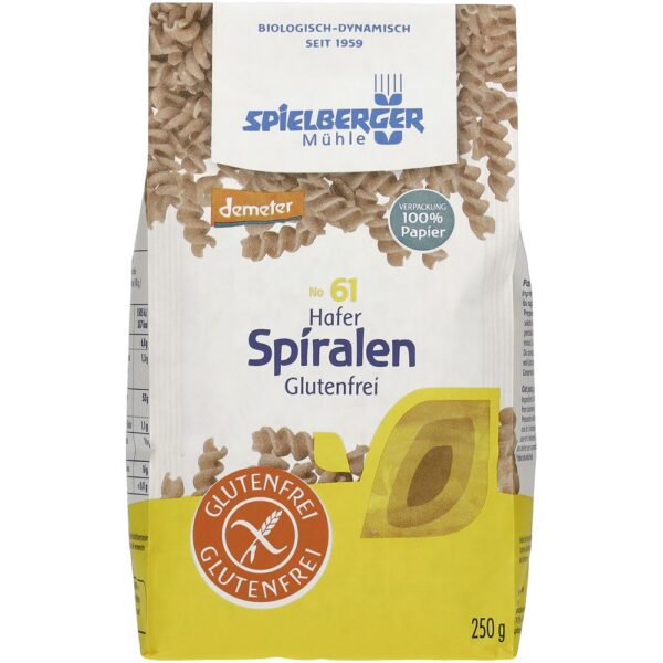 Spirelli bio din ovaz fara gluten