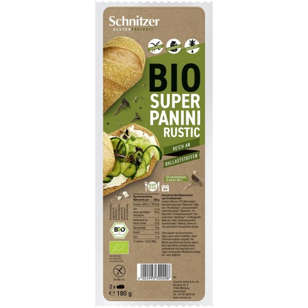 Super panini bio rustic 2 bucati fara gluten