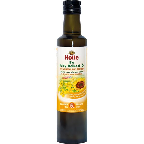 Ulei bio pentru hrana bebelusilor 5 luni